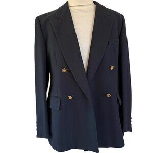 Acquascutum of London, Navy Blue classic pure wool hand finished tailored blazer